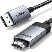 UGREEN 1M 4K 60Hz Active DisplayPort to HDMI Cable 2K@144Hz 1080P@240Hz Aluminum Braided Monitor Projector Dell HP 15773 Ugreen