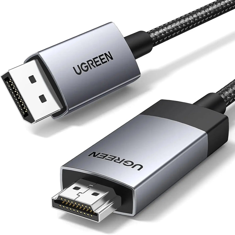 UGREEN 1M 4K 60Hz Active DisplayPort to HDMI Cable 2K@144Hz 1080P@240Hz Aluminum Braided Monitor Projector Dell HP 15773 Ugreen
