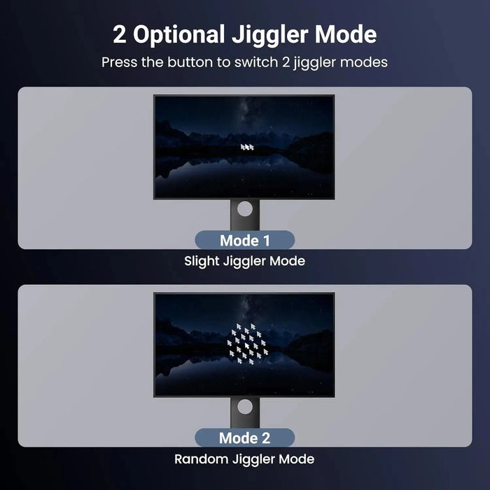 UGREEN Bluetooth 5.4 Adapter Mouse Jiggler USB Dongle Computer Laptop Mouse Mover Switch Button 2 Jiggle Mode Plug Play (35994) Ugreen