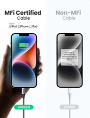 UGREEN MFi-Certified USB C to Lightning Cable 1M 3.3ft Nylon Braided Fast Charging Power Delivery Tablet PC Laptop (60759) Ugreen