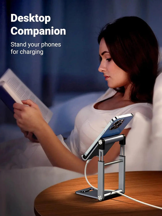 UGREEN Phone Stand Desk Cell Phone Holder Adjustable Height Foldable Portable iPhone 13 Pro Max 12 Samsung Galaxy (50324)