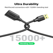 UGREEN USB 3.0 Extension Cable 1M A Male to Female High Speed 5Gbps USB Extender Laptop PC MacBook Flash Drive (10368) Ugreen
