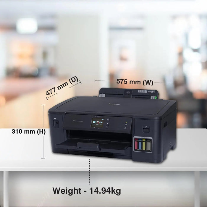 Brother HL-T4000DW A3 Inktank Refill Colour Printer with Wi-Fi and Auto Duplex Printing, Black - TeckPot