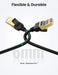 UGREEN Cat7 Ethernet Cable 1M F/FTP 10Gbps 600MHz STP LAN Modem Router PC Mac PS4 PS3 Xbox 360 Laptop Shielded (11268) Ugreen