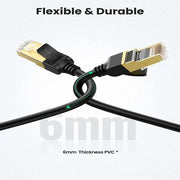 UGREEN Cat 7 Ethernet Cable 2M F/FTP Ultra Durable Shielded LAN 10Gbps 600MHz S/STP Molded Stranded Copper (11269) Ugreen