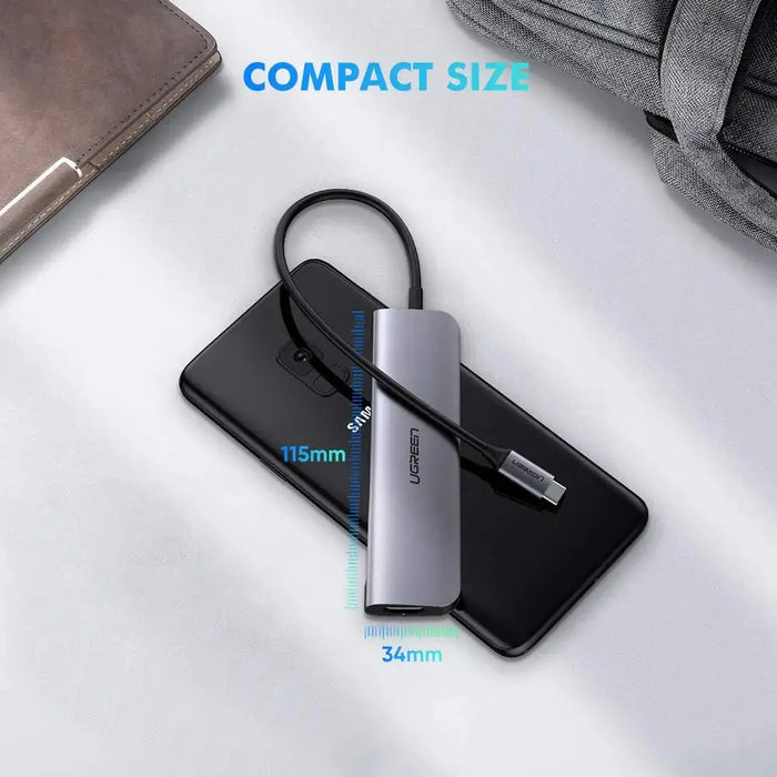 UGREEN USB Type C 3.1 Hub 4K HDMI 3 USB 3.0 Port MacBook Pro Dell XPS HP Spectre Lenovo Yoga Chromebook Galaxy S9 (50209) Ugreen