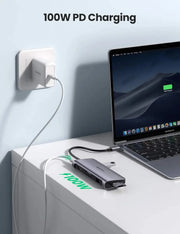 UGREEN 9-in-1 USB Type C Docking Station 4K HDMI VGA Gigabit Ethernet PD Charging 3 USB 3.0 SD Card MacBook Dell XPS (40873) Ugreen