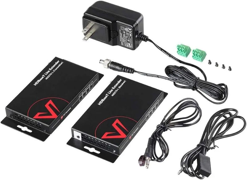 AV Access 4KEX70-L Economical 4K HDBaseT HDMI Extender, 70M HDMI Extender with 2-Way IR, CEC, PoE & RS232 AV Access
