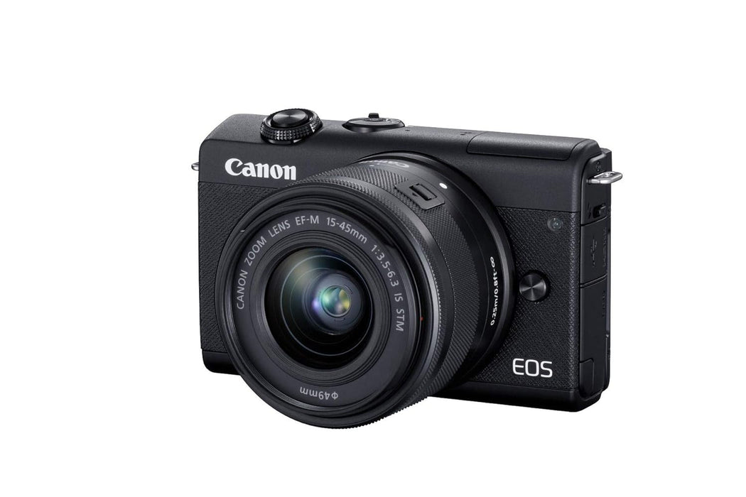 Canon EOS M200 Mirrorless Camera, EF-M 15-45mm f/3.5-6.3 is STM Lens, 24.1 MP, 16 GB Memory Card