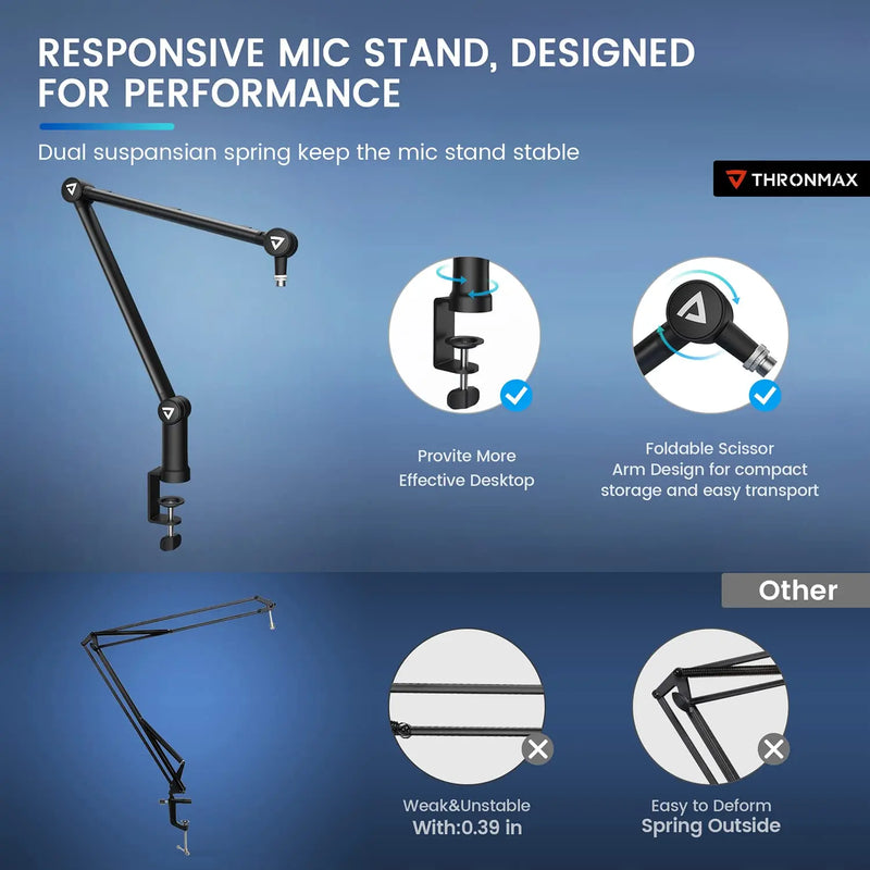 Thronmax Boom Arm With Headphone Holder (S3Plus) Thronmax