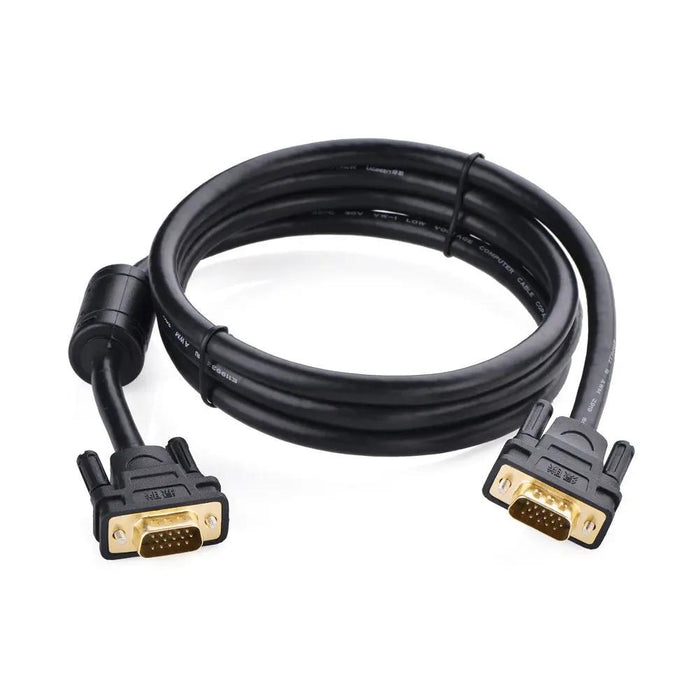 UGREEN 2M VGA Male to Male Cable SVGA HD15 Gold Plated Ferrite Cores Monitor Cable Projector HDTV Display Video 11646 Ugreen