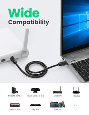 UGREEN Cat 8 Ethernet Patch Cord, 2m, Black - image 4