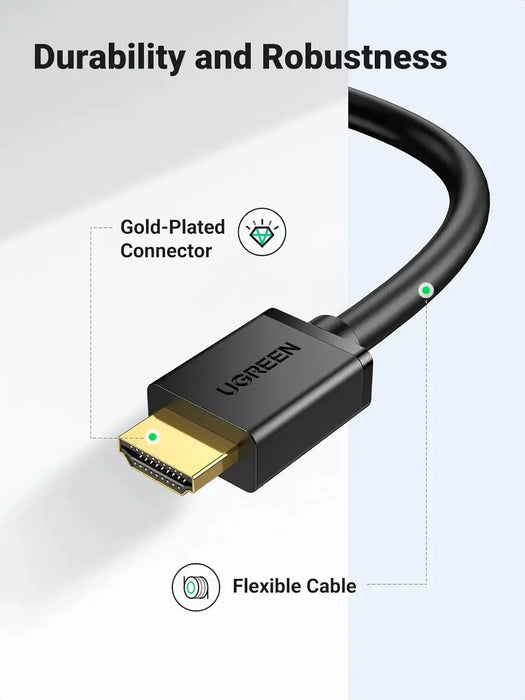 UGREEN HDMI to DVI Cable 3M Bi-Directional High Speed 1080P Full HD Laptop PC Monitor Projector Graphics (10136) Ugreen