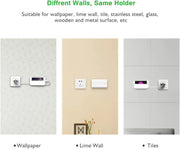 UGREEN Wall Mount Phone Holder – White | Adhesive Wall Charging Dock(30394) TeckPot