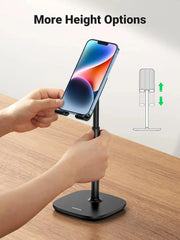 UGREEN Height Adjustable Desk Phone Holder iPhone 13 Pro Max 12 11 SE Galaxy S22 S21 All Phone Stand Universal Black (80194) Ugreen