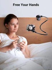 UGREEN Gooseneck Clip Phone Holder Bed Desk Cell Phone Mount Flexible Lazy Long Arm Clamp Headboard iPhone Samsung (80906) Ugreen