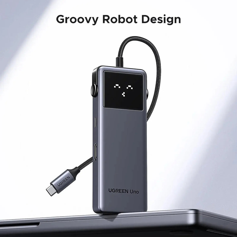 UGREEN Uno 6-in-1 USB-C Hub 10Gbps 2 USB-C 2 USB-A Data Port PD 4K 60Hz HDMI MacBook Pro Air iPad Surface XPS (35998) Ugreen