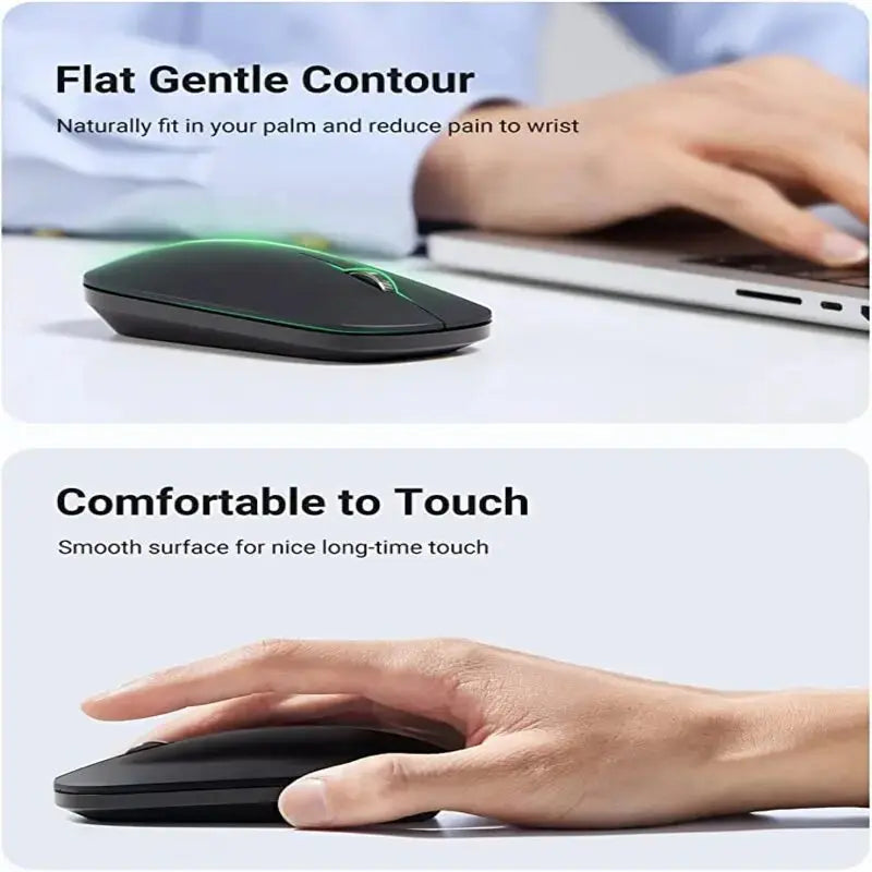 UGREEN 2.4G Silent Wireless Bluetooth 5.0 Optical Mouse USB Receiver 4000 DPI PC Laptop Chromebook MacBook Starry (90531) Ugreen