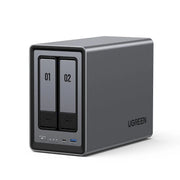UGREEN NASync DXP2800 Plus 2-Bay NAS, Intel N100 Quad-core CPU, 8GB DDR5 RAM, 2.5GbE, 4K HDMI, Storage drives not included (25242) Ugreen