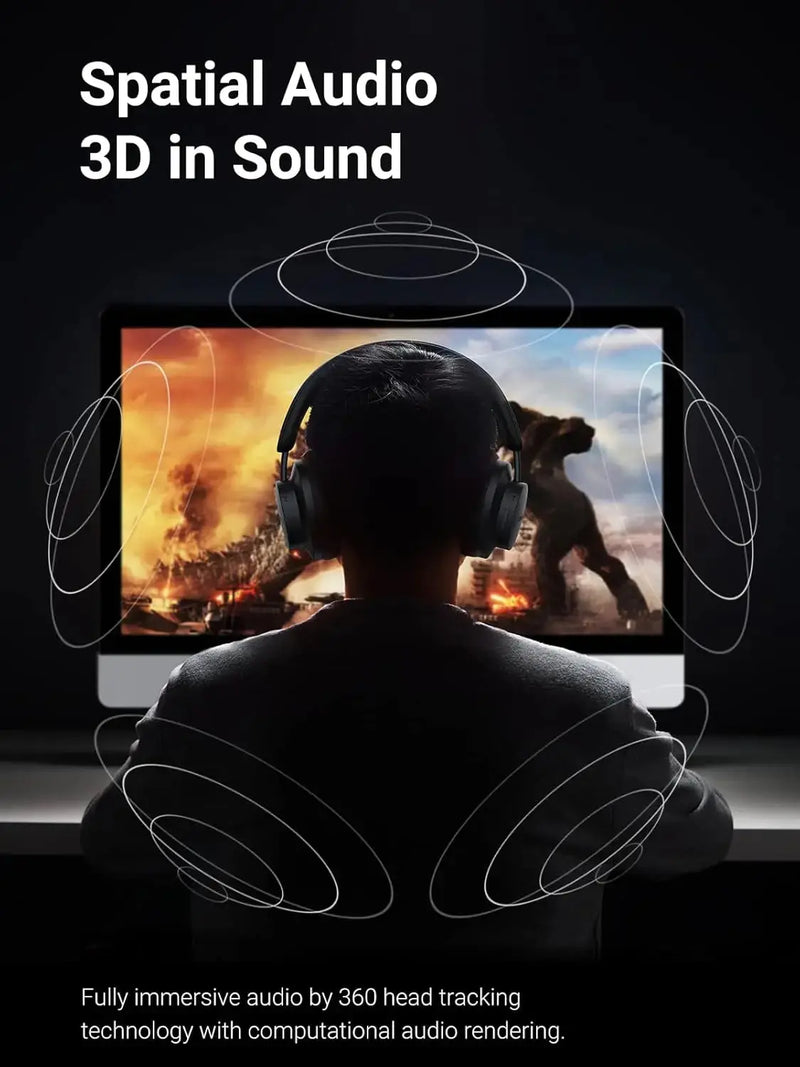 UGREEN HiTune Max 3 Active Noise Cancelling Bluetooth Headphones Over-Ear Wireless 60H Battery 3D Audio ANC 90422 Ugreen
