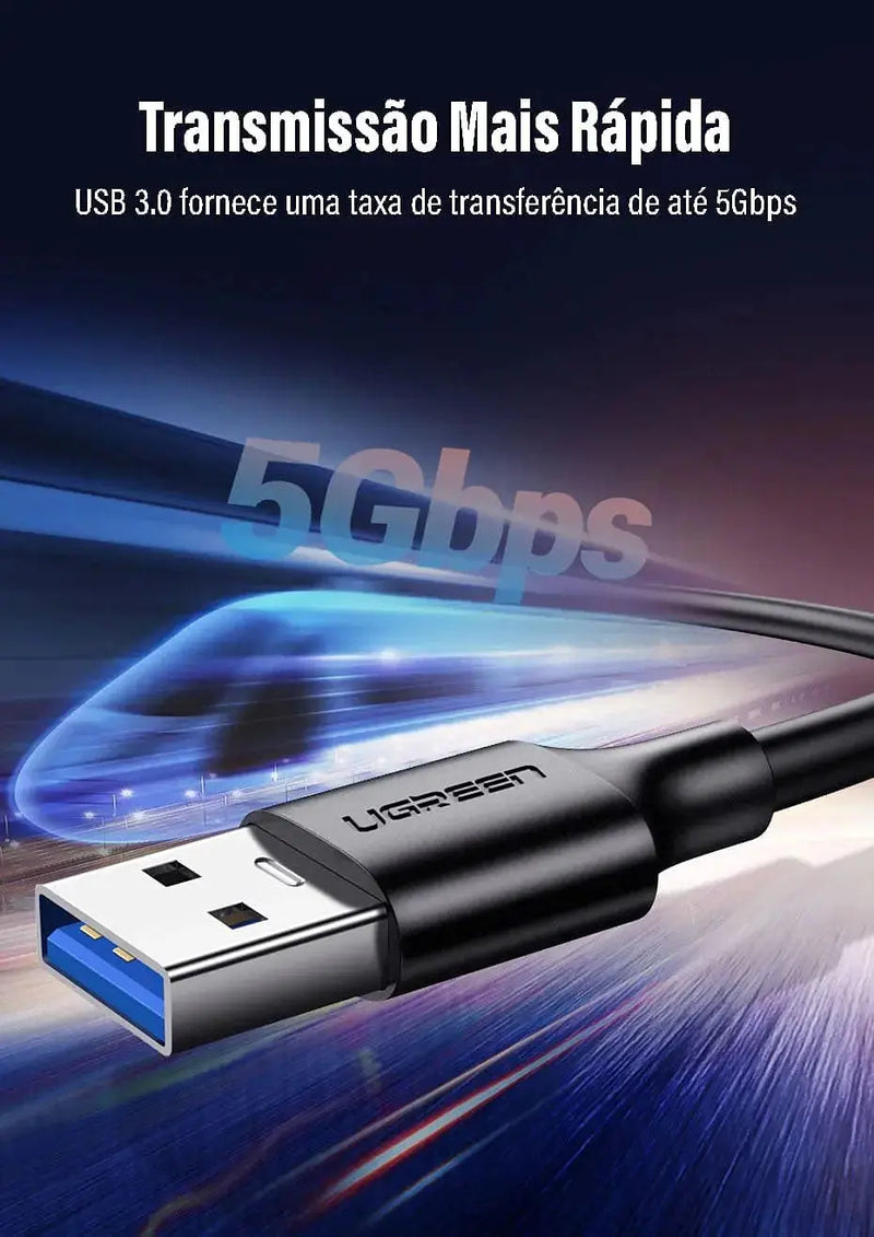 UGREEN USB 3.0 Cable 1.5M A Male to USB C Male Fast Charging Data Transfer 5Gbps Nickel Plated MacBook iPad Galaxy (20883) Ugreen