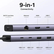 UGREEN 9-in-1 USB C Multi-function Dock 4K 60Hz HDMI 5Gbps USB-C USB-A Data Port Hub Docking Station Laptop MacBook (15375) Ugreen
