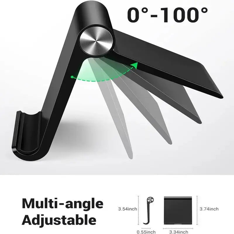 UGREEN Multi-Angle Height Adjustable Cell Phone Holder Desk Stand Mobile Phone Support Tablet Smartphone Universal (50747) Ugreen