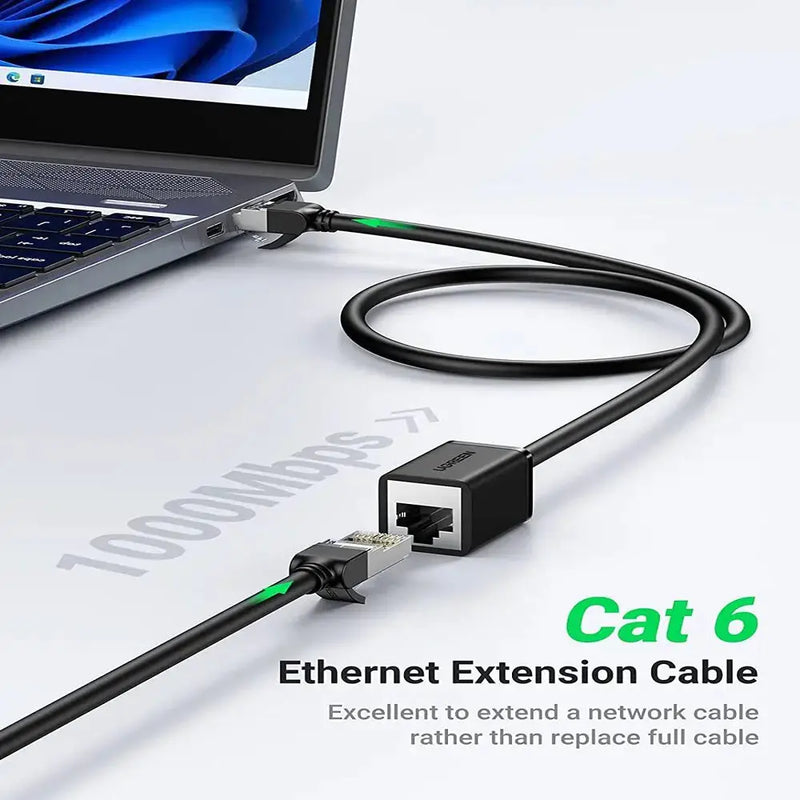 UGREEN Cat6 Ethernet Extension Cable 3M F/UTP RJ45 Male to Female 1000Mbps Gigabit Router PS5 Xbox Smart TV PC (11282) Ugreen