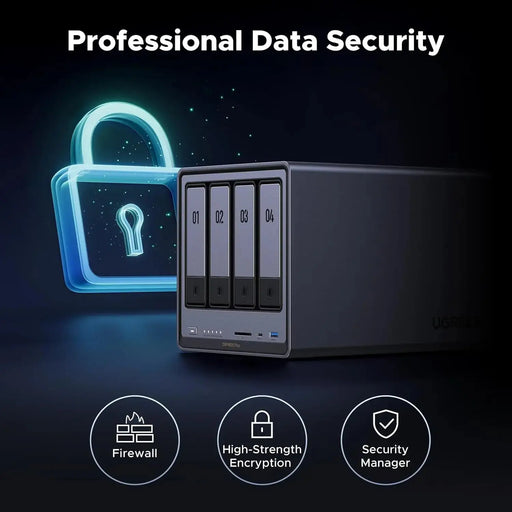 UGREEN NASync DXP4800 Plus Intel Pentium Gold 8505 5-Core 10GbE 2.5GbE 4K HDMI Desktop NAS Diskless Network Storage (35261) Ugreen