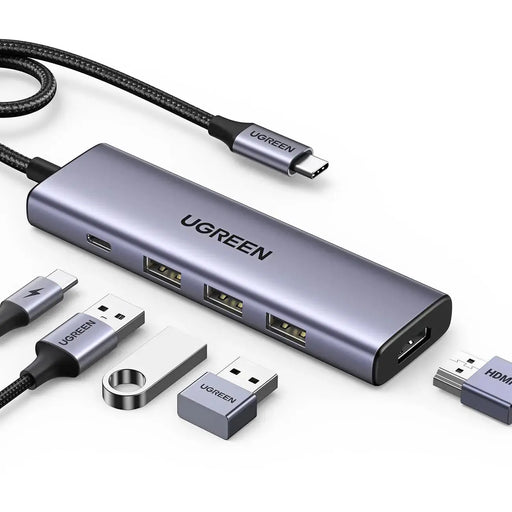 UGREEN 5-in-1 USB C Multiport Dock HDMI 100W Power Delivery 3x USB-A 3.0 5Gbps MacBook iPad Pro Galaxy Surface XPS ThinkPad 15596 Ugreen