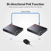 AV Access 4KEX60-H2 Economical 4K HDMI Extender up to 50m/164ft, HDMI Balun w/ 2-Way PoC & IR Control AV Access