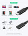 UGREEN USB Type C 3.2 Extension Cable 1M Male to Female Fast Charging 10Gbps Thunderbolt 3 MacBook iPad Dell XPS (10387) Ugreen
