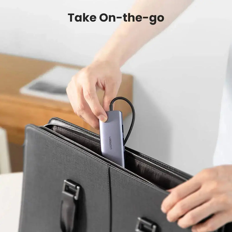 UGREEN USB-C Hub 4-in-1 3x USB 3.0 Gigabit Ethernet MacBook Windows Compatible Type-C Adapter Network LAN Port Hub (60718) Ugreen