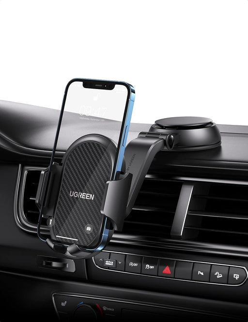 UGREEN LP405 20473 suction cup dashboard car phone holder mounted on a dashboard