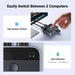 UGREEN USB Switch 2PC USB 3.0 2 in 2 Out Switch 2 USB A to A Cable Keyboard Mouse Printer Hard Drive USB Camera (35313) Ugreen