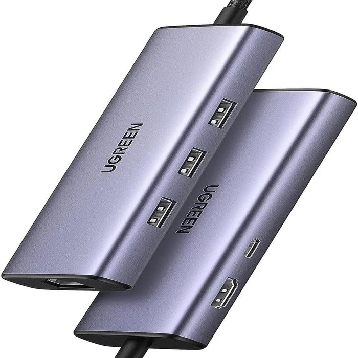 UGREEN 6-in-1 USB-C Multiport Docking Station 1000Mbps Ethernet 4K HDMI 100W PD 3x USB-A 3.0 MacBook iPad Pro Surface Laptop 15598 Ugreen