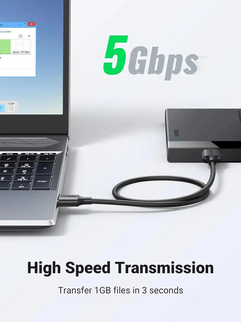 UGREEN USB 3.0 Micro B Cable 0.5M 5Gbps Gold Plated External Hard Drive Galaxy S5 Note 3 Camera (10840) Ugreen