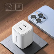 Ugreen Nexode 45W Dual USB-C PD GaN Charger, White (15327/EU) TeckPot