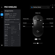 Logitech G PRO Wireless Gaming Mouse Hero 25K Sensor 25600 DPI RGB Powerplay Compatible For Esports PC Mac-Black(Open Box/Renewed) Logitech