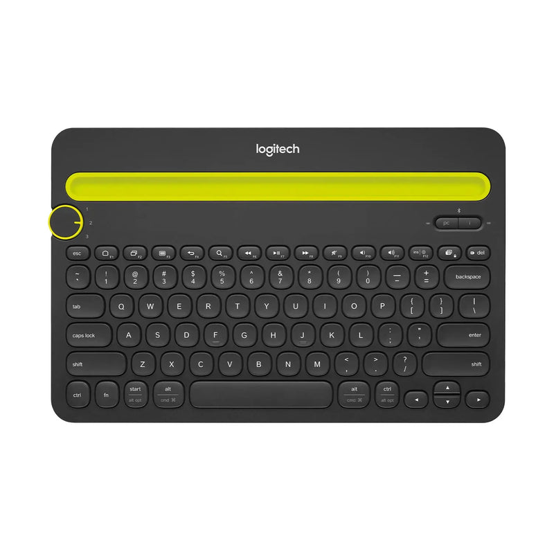 Logitech K480 Wireless Bluetooth Multi-Device Keyboard For Windows, Macos, Ipados, Android Or Chrome Os-Black(Open Box/Renewed) Logitech