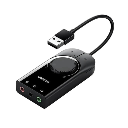 UGREEN USB Audio Adapter External Sound Card 3.5mm Headphone Microphone Jack USB to 3.5mm Converter PC Laptop PS4 PS5 40964 Ugreen