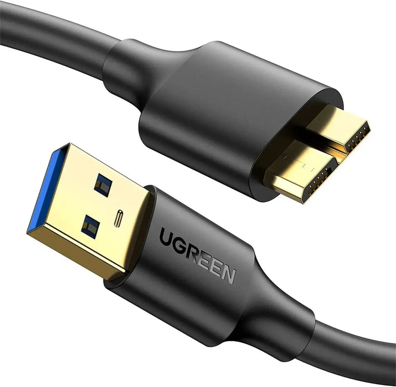 UGREEN USB 3.0 Micro B Cable 0.5M 5Gbps Gold Plated External Hard Drive Galaxy S5 Note 3 Camera (10840) Ugreen