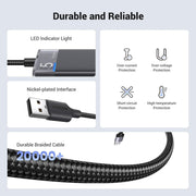 UGREEN 15548 4-port USB 3.2 hub, 5Gbps, durable and reliable