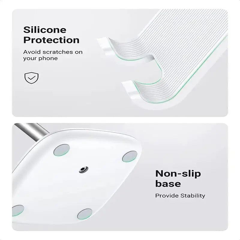 UGREEN Metal Multi-Angle Height Adjustable Desk Phone Holder 5°-45° All 4.0"-7.9" Device Stand Tablet Smartphone (60343) Ugreen