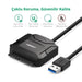 UGREEN USB 3.0 SATA Adapter Cable 5Gbps External Hard Drive Converter 2.5" 3.5" HDD SSD 12V Power Supply (20611) Ugreen