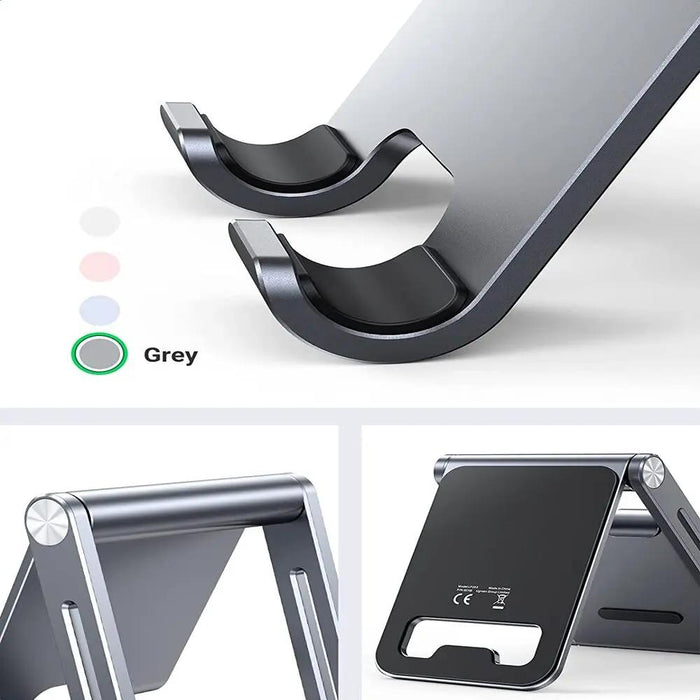 UGREEN Height Adjustable Tabletop Cell Phone Stand Holder Aluminum Case Desk Phone Mount Mobile Device Support (80708) Ugreen