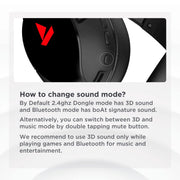 boAt Immortal Im1300 Gaming Bluetooth 2.4Ghz Wireless Over Ear Headphones With Mic-Black Sabre ( Open Box ) BOAT