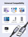 UGREEN 0.25M USB-A 2.0 to USB-C Cable Male to Male Nickel Plated Aluminum Shell Braided Charging Data Sync 60124 Ugreen