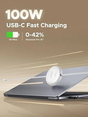 UGREEN Nexode 1m 100W Retractable USB-C to USB-C PD Fast Charging Cable | Adjustable Length Cable with Power Delivery & Data Sync for Phones, Laptops & Tablets( 95673 ) TeckPot