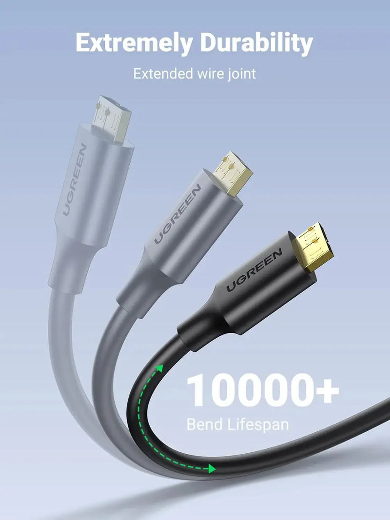 UGREEN USB 3.0 Micro B Cable 0.5M 5Gbps Gold Plated External Hard Drive Galaxy S5 Note 3 Camera (10840) Ugreen